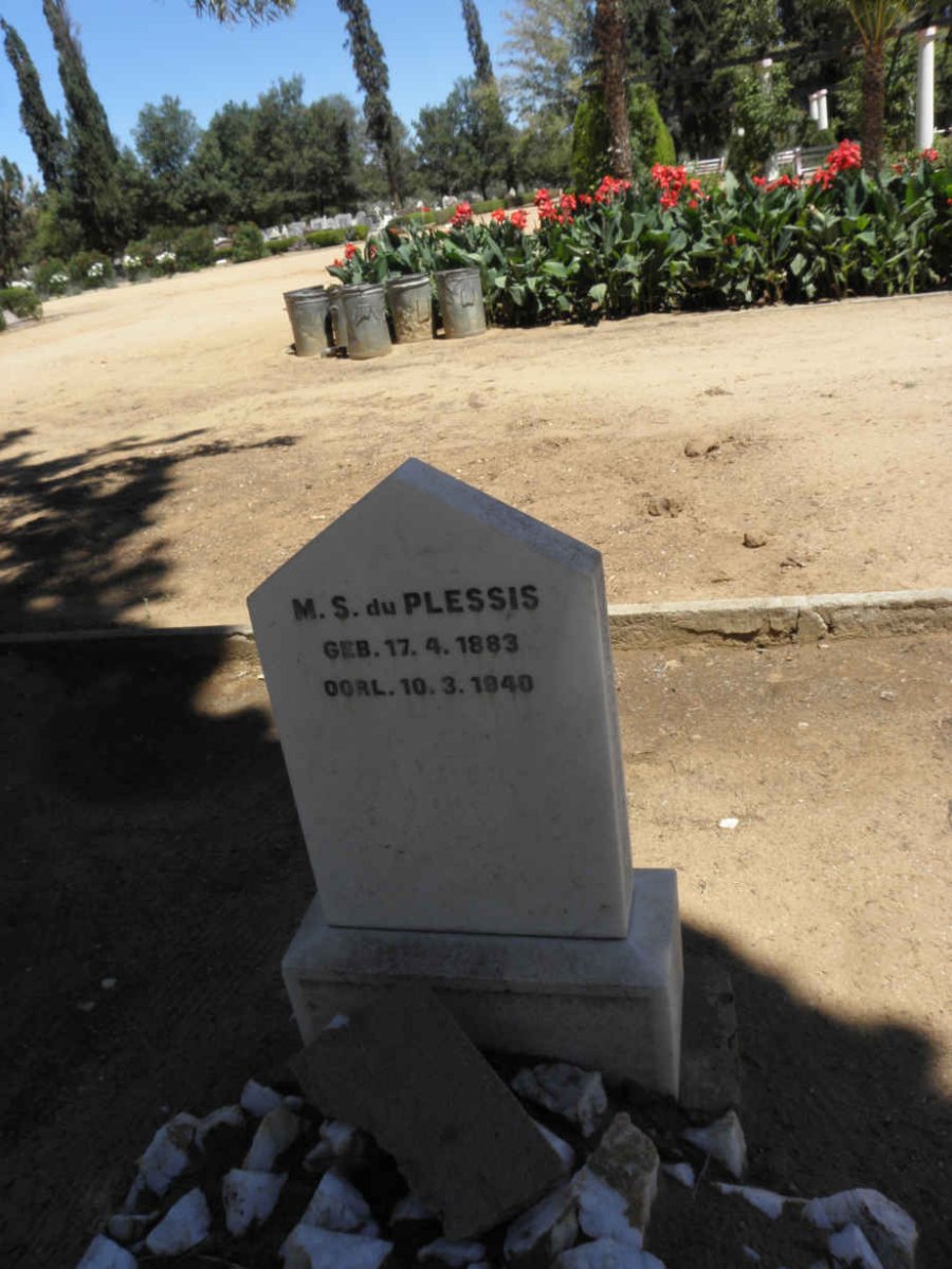 PLESSIS M.S., du 1883-1940