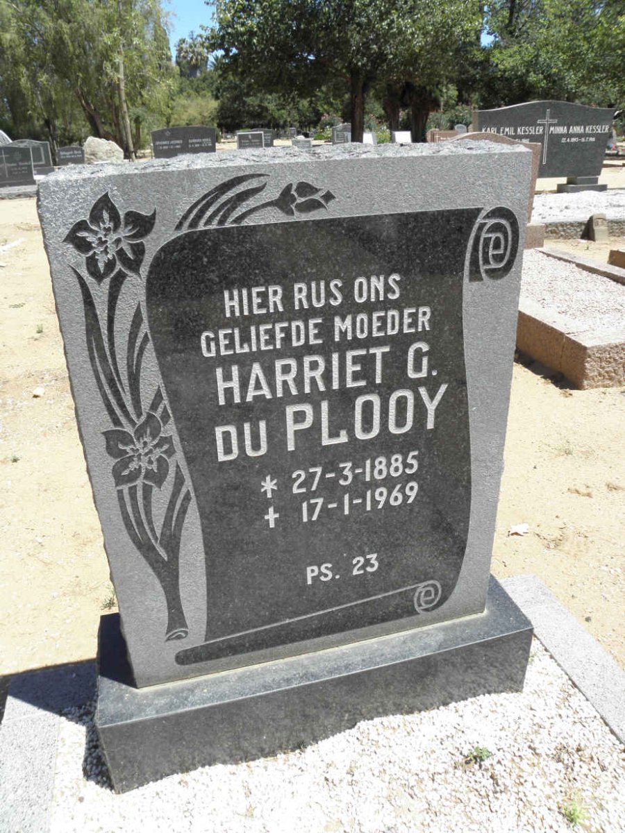 PLOOY Harriet G., du 1885-1969