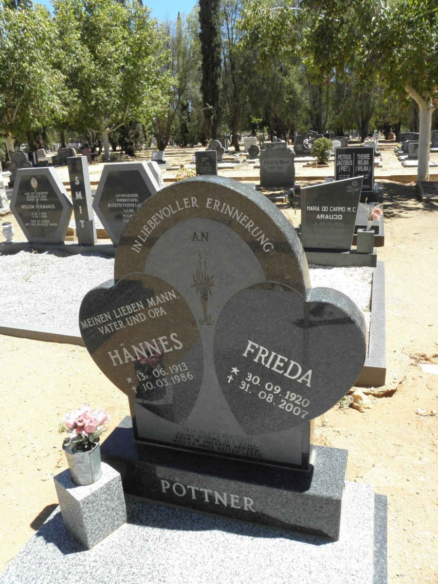 PÖTTNER Hännes 1913-1986 &amp; Frieda 1920-2007