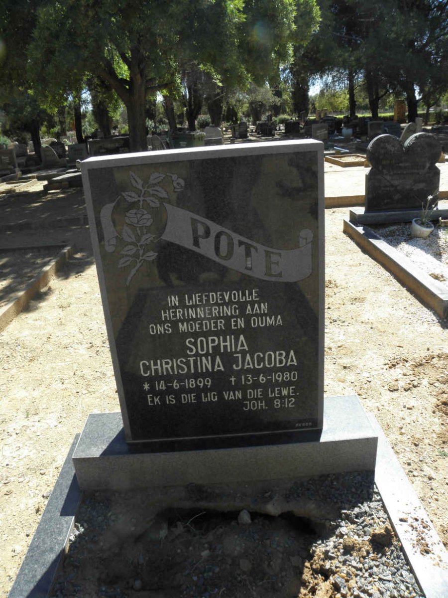POTE Sophia Christina Jacoba 1899-1980