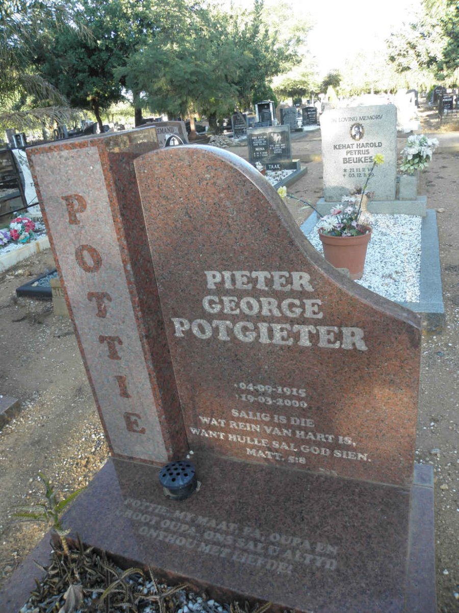 POTGIETER Pieter George 1915-2000