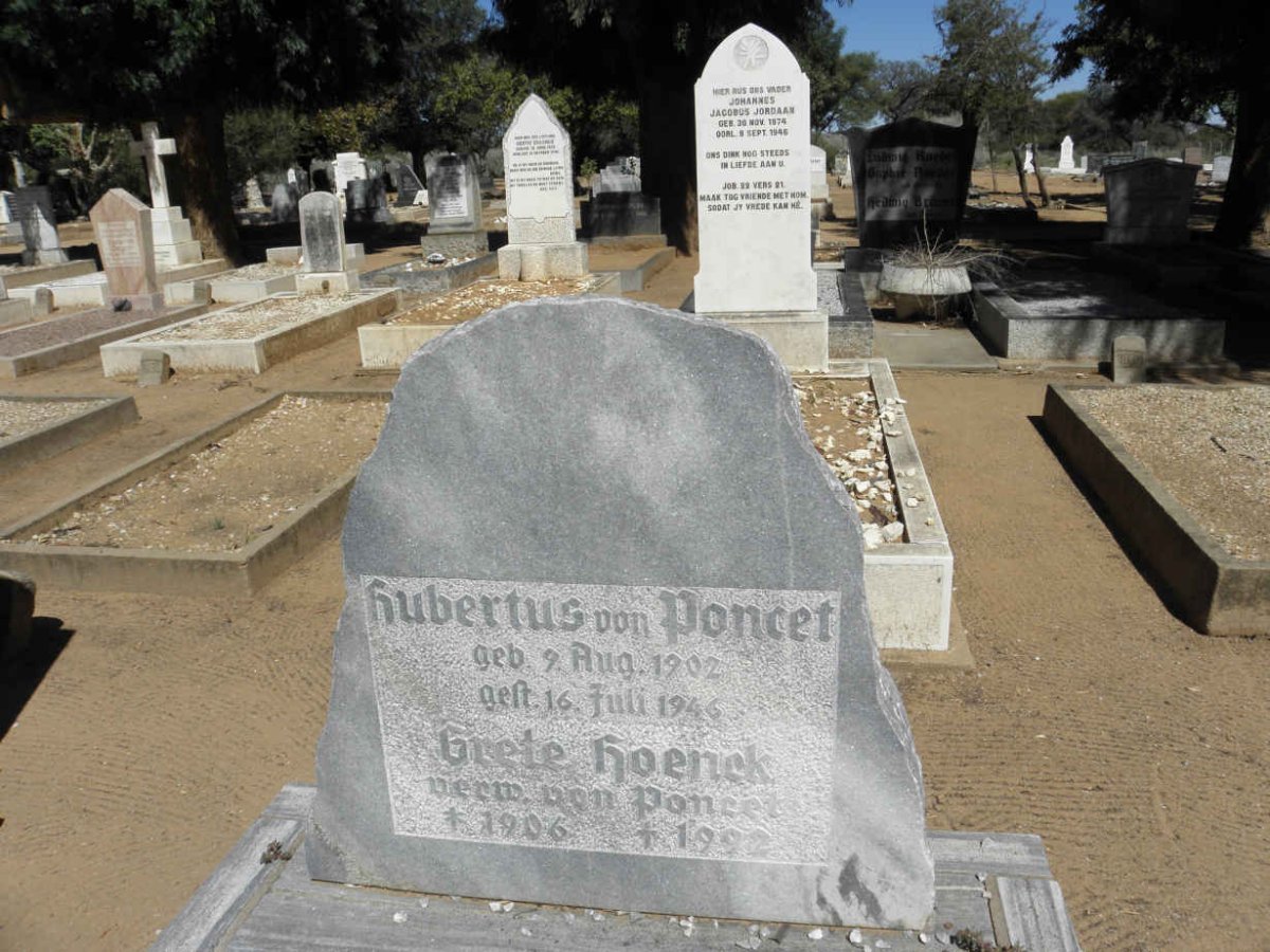 PONCET Hubertus, von 1902-1946 &amp; Grete HOENCK 1906-1992