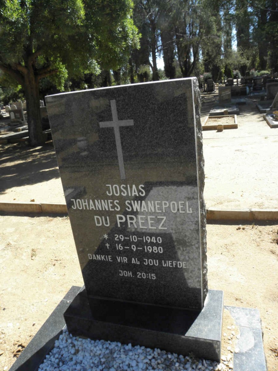 PREEZ Josia Johannes Swanepoel, du 1940-1980