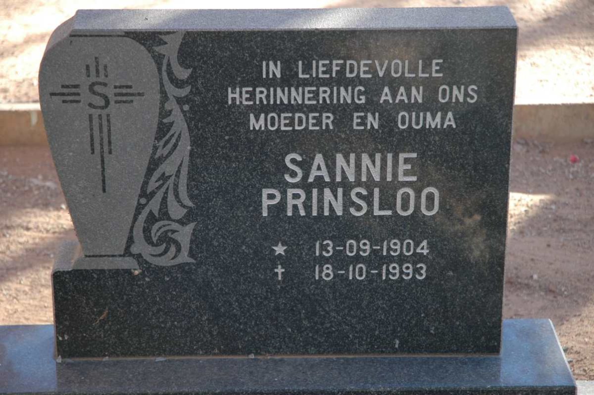 PRINSLOO Sannie 1904-1993