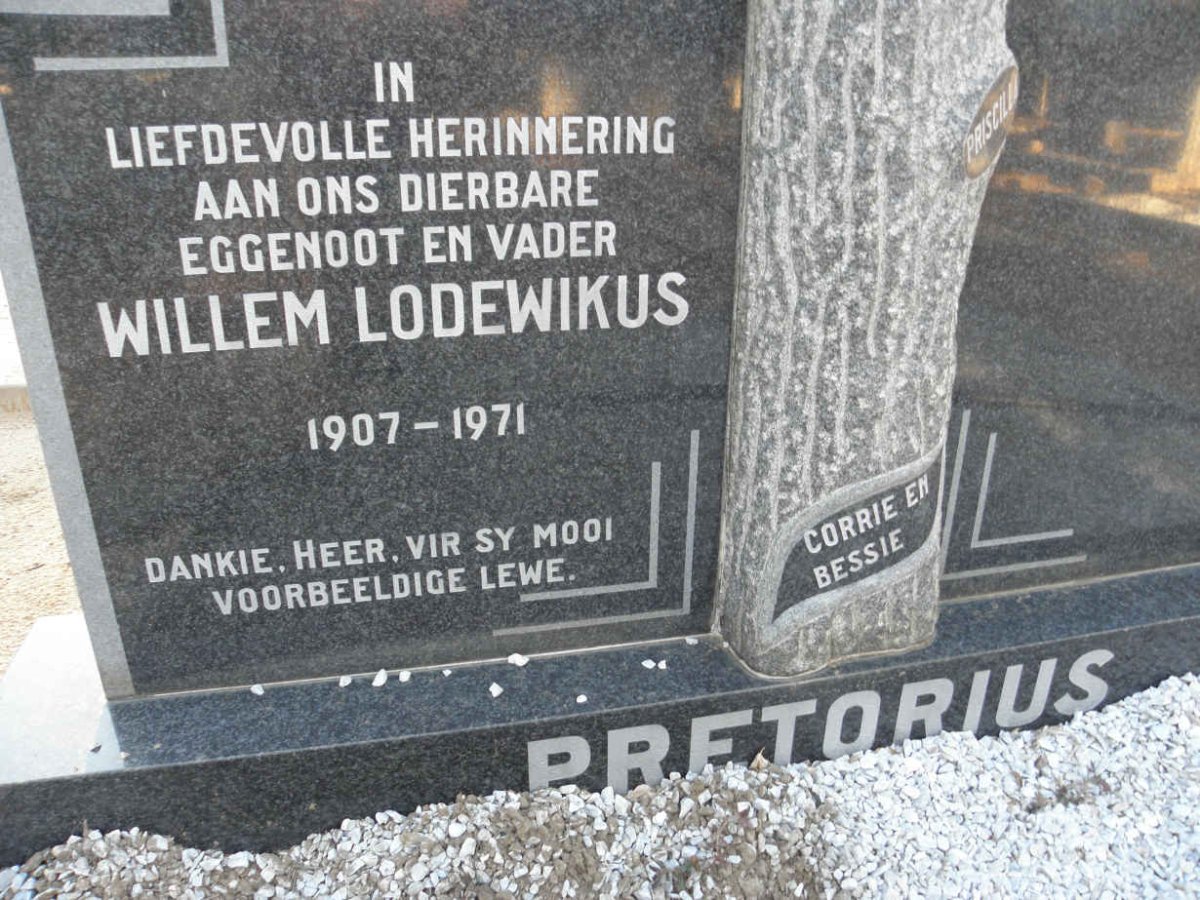 PRETORIUS Willem Lodewikus 1907-1971