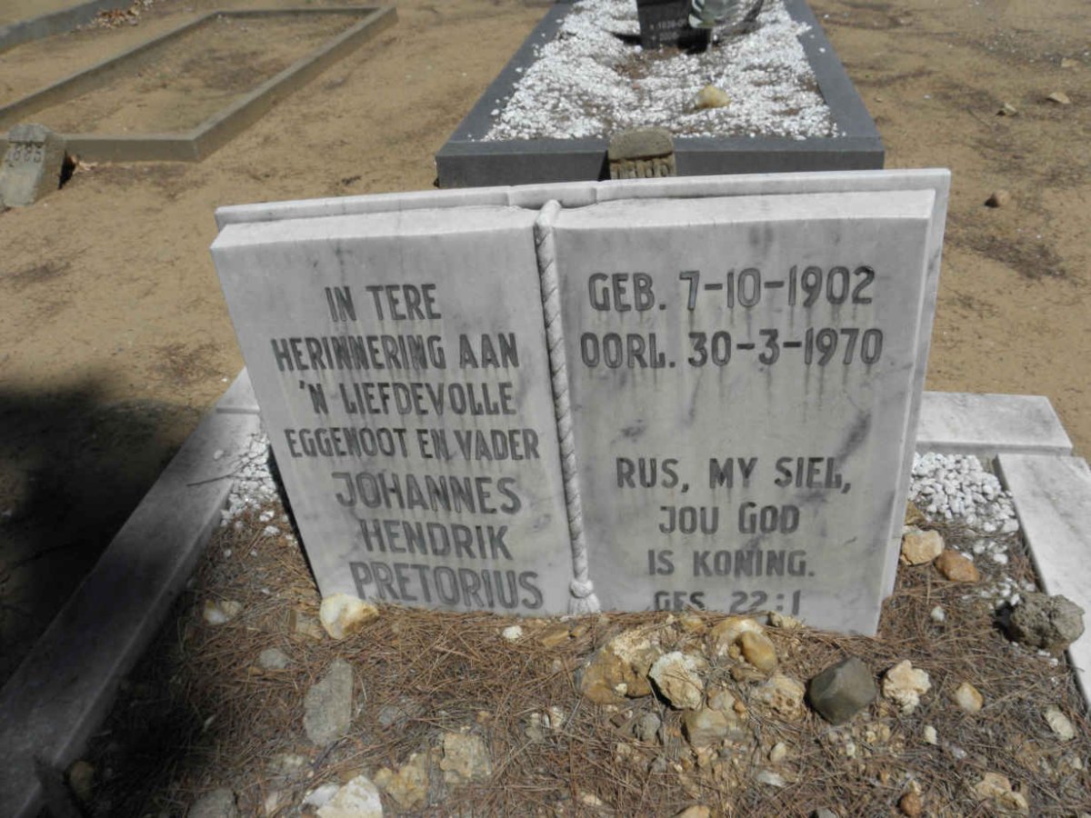 PRETORIUS Johannes Hendrik 1902-1970