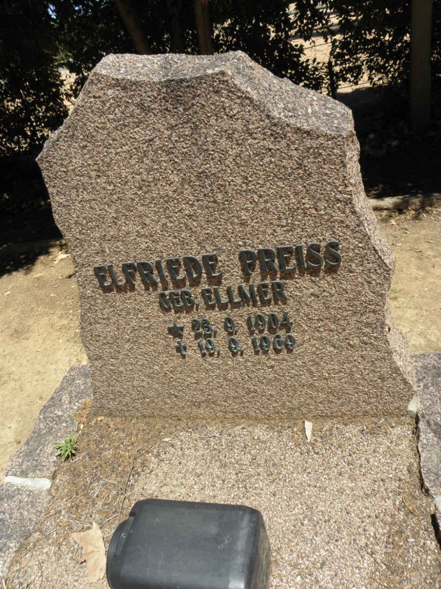 PREISS Elfriede nee ELLMER 1904-1969