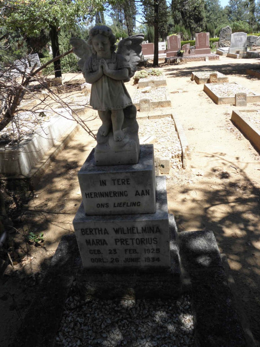 PRETORIUS Bertha Wilhelmina Maria 1925-1934