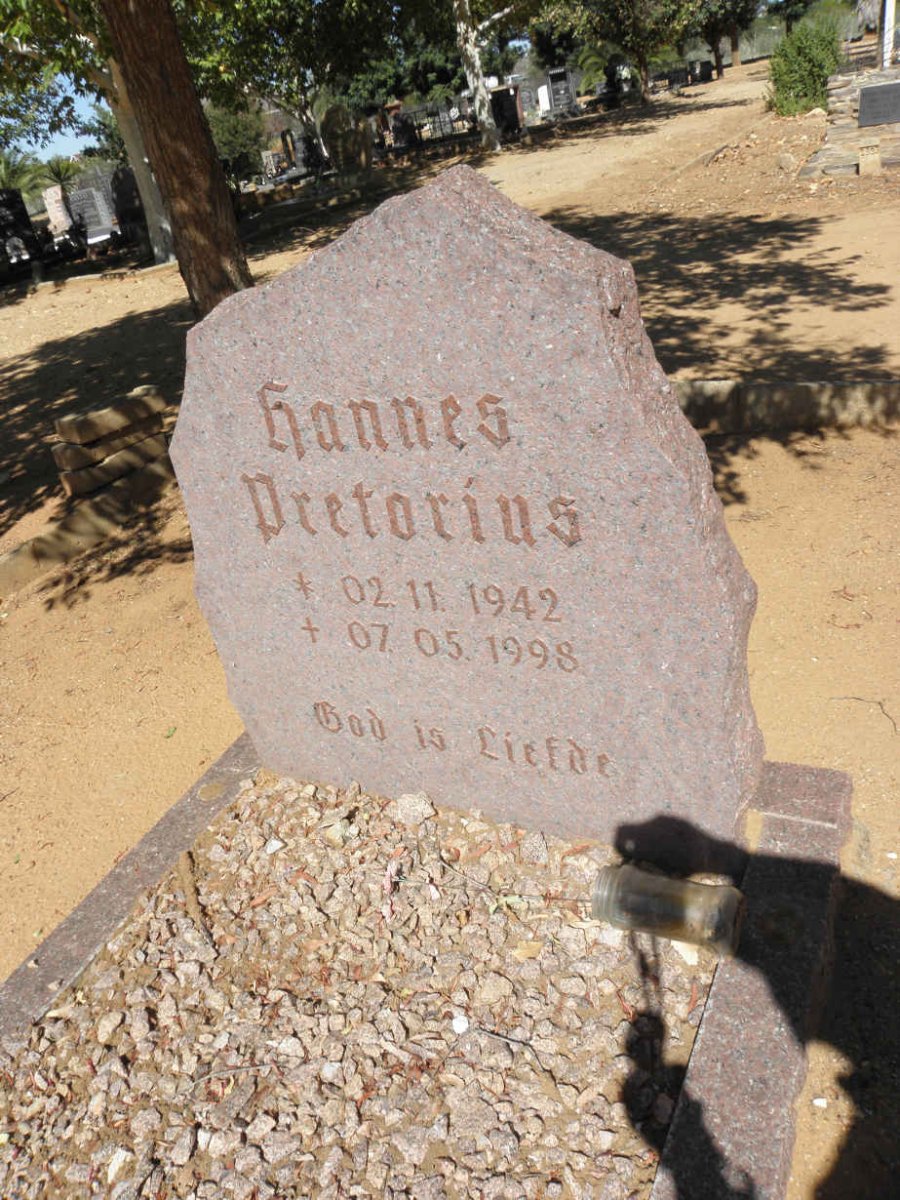 PRETORIUS Hannes 1942-1998