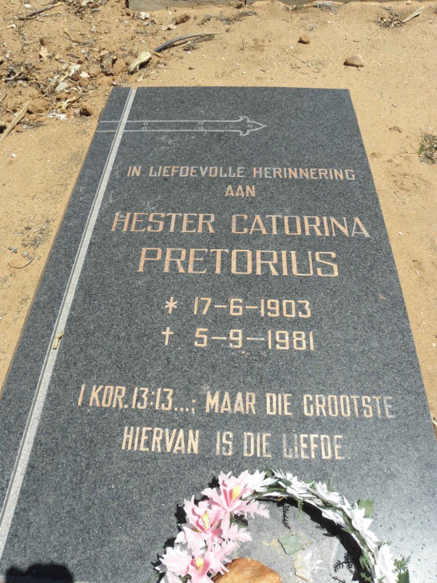 PRETORIUS Hester Catorina 1903-1981