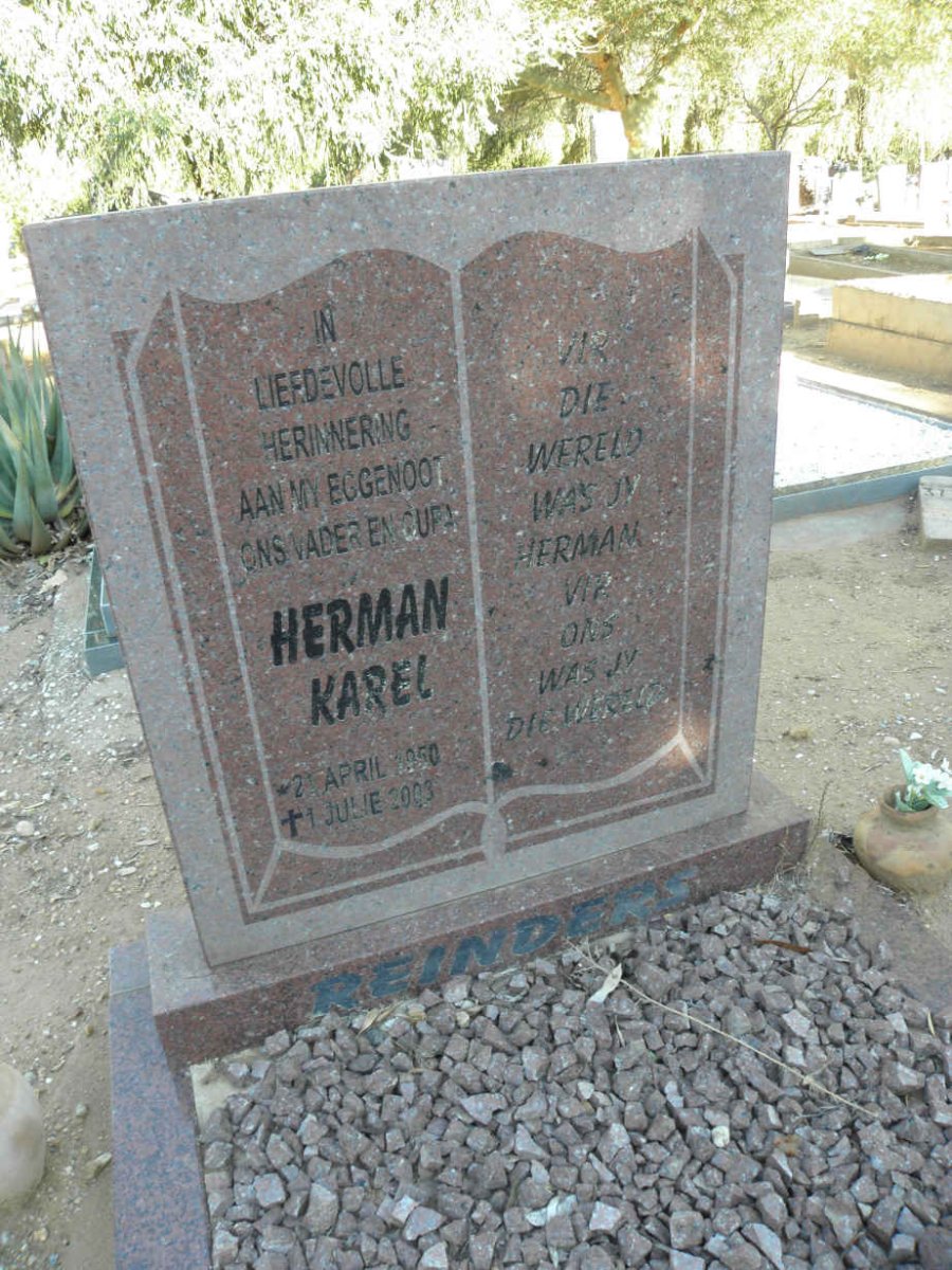 REINDERS Herman Karel 1950-2003