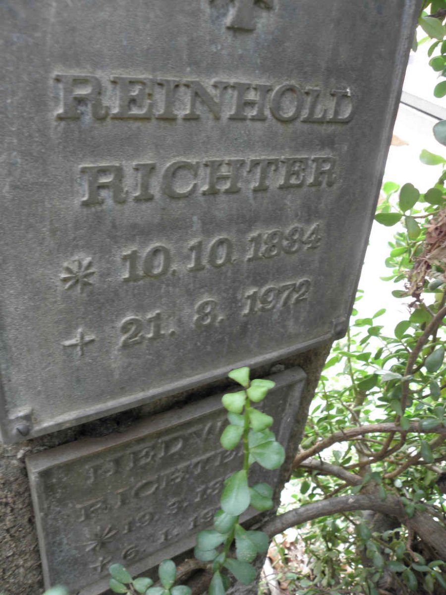 RICHTER Reinhold 1884-1972 &amp; Hedwig 18??-19??
