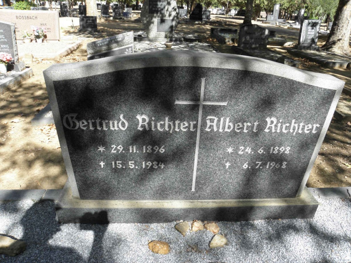 RICHTER Albert 1898-1968 &amp; Gertrud 1896-1984