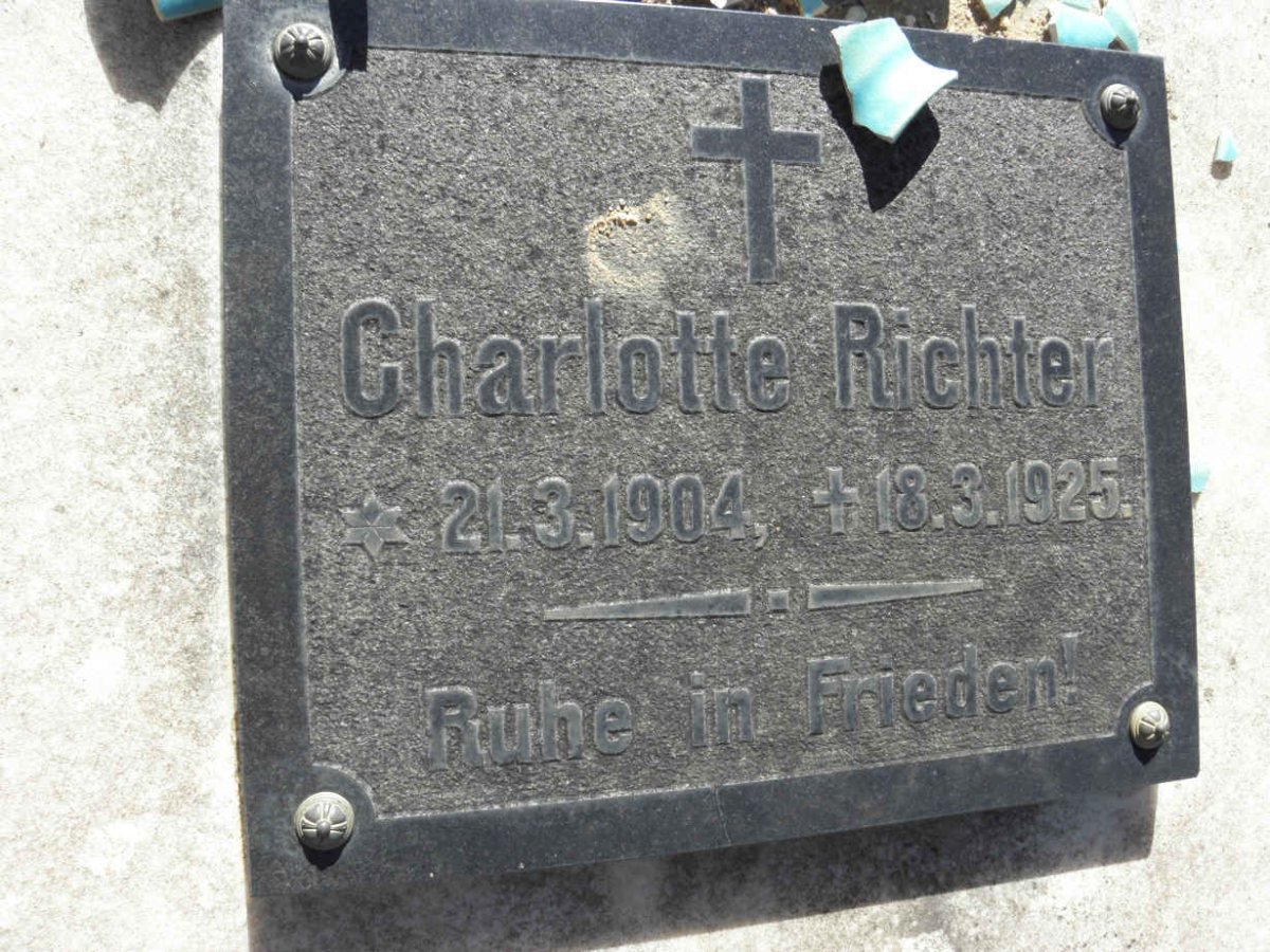 RICHTER Charlotte 1904-1925