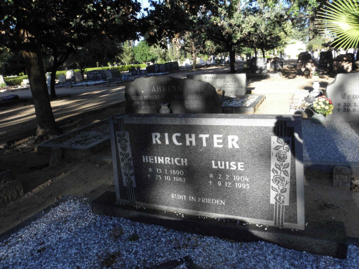 RICHTER Heinrich 1890-1967 &amp; Luise 1904-1995