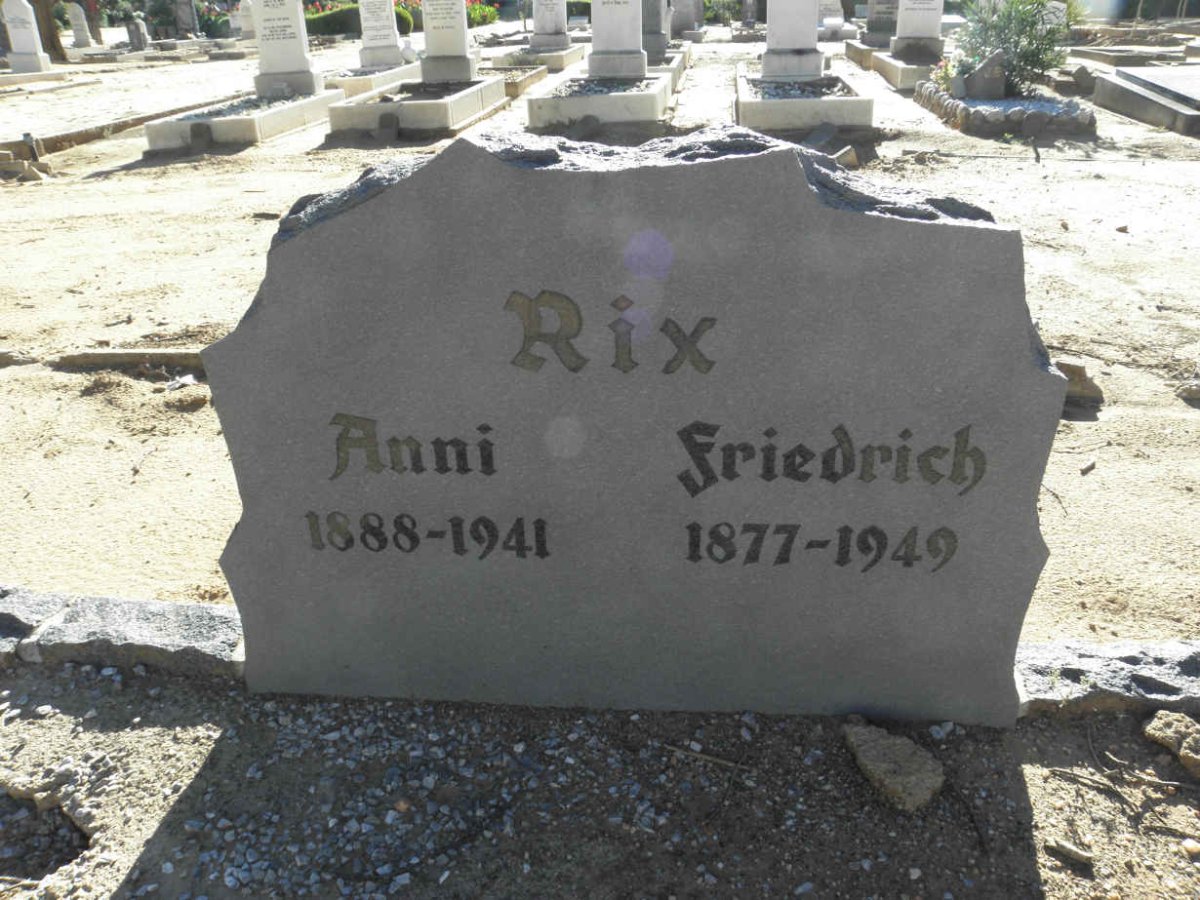 RIX Friedrich 1877-1949 &amp; Anni 1888-1941