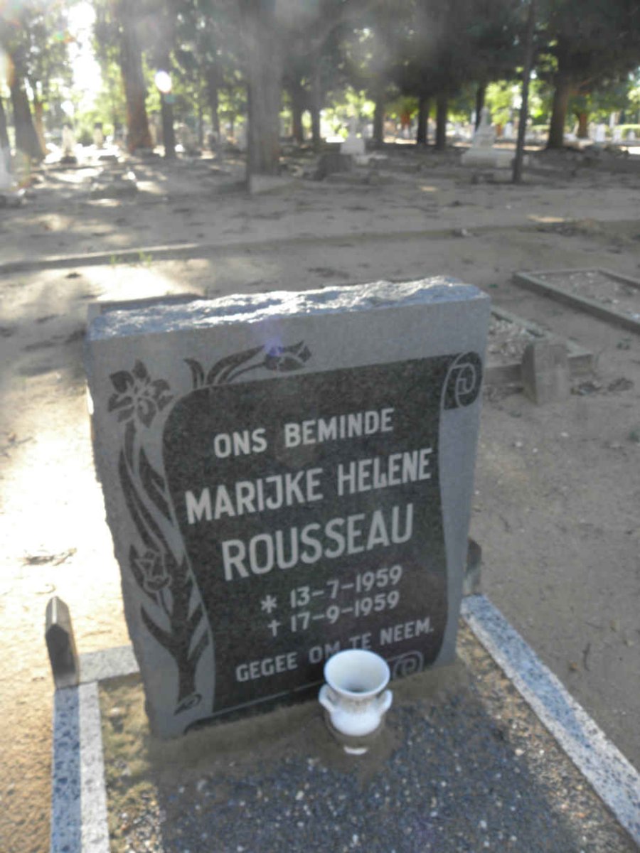 ROUSSEAU Marijke Helene 1959-1959
