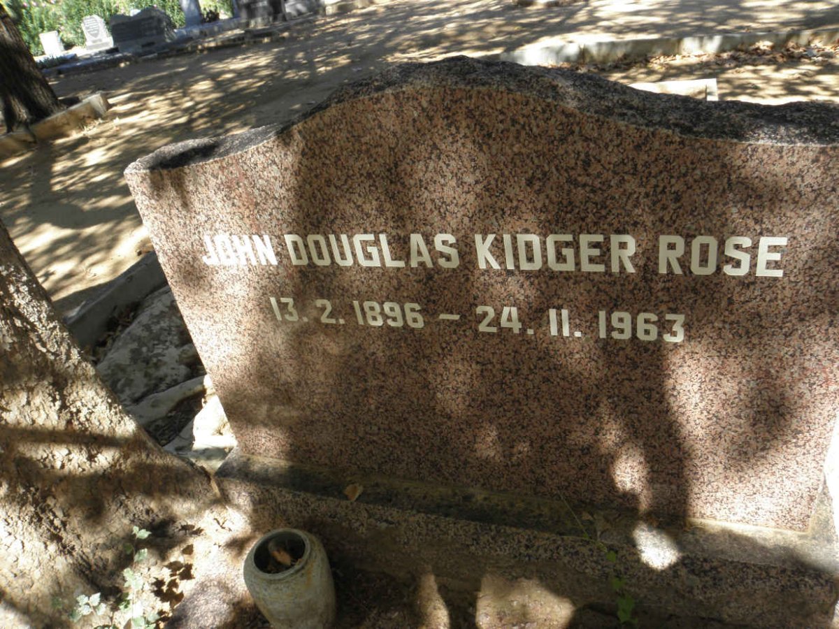 ROSE John Douglas Kidger 1896-1963