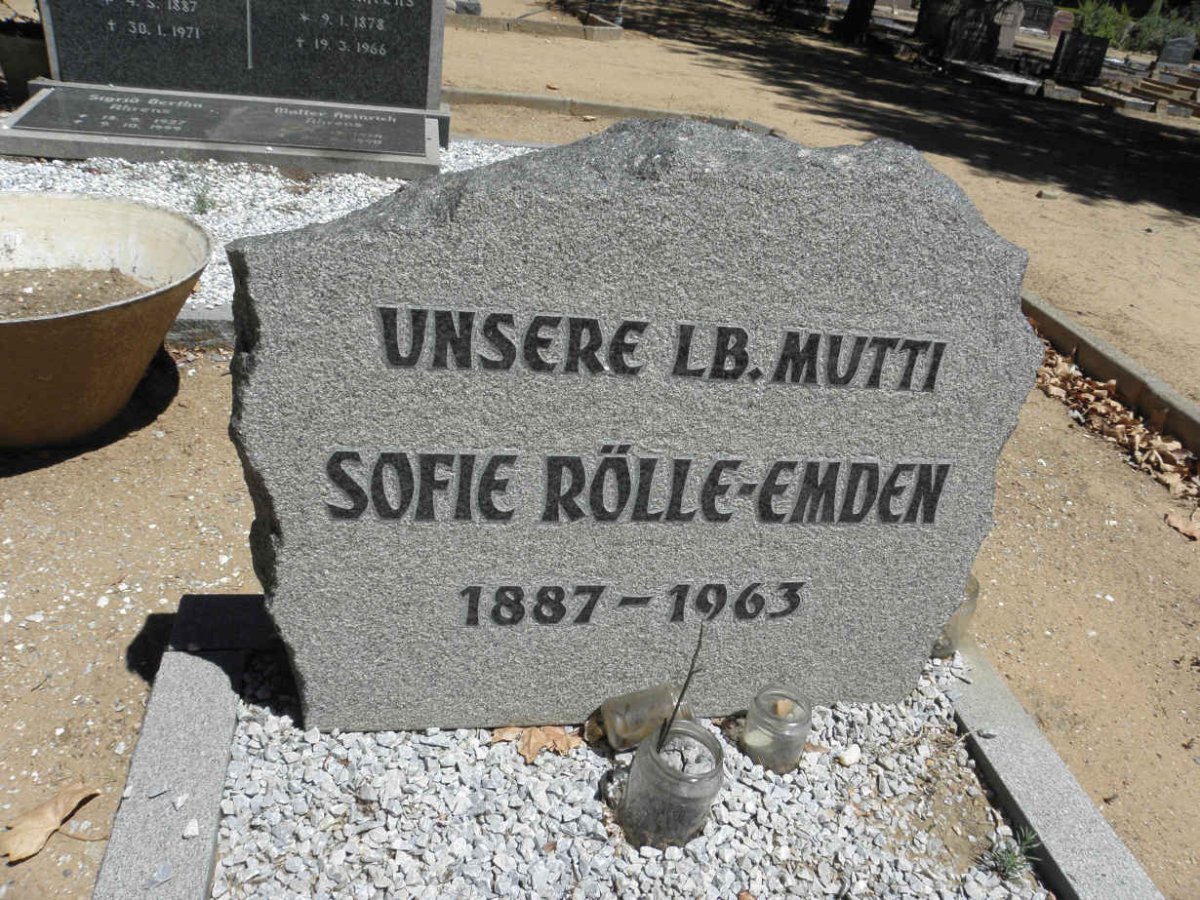 RÖLLE-EMDEN Sofie 1887-1963