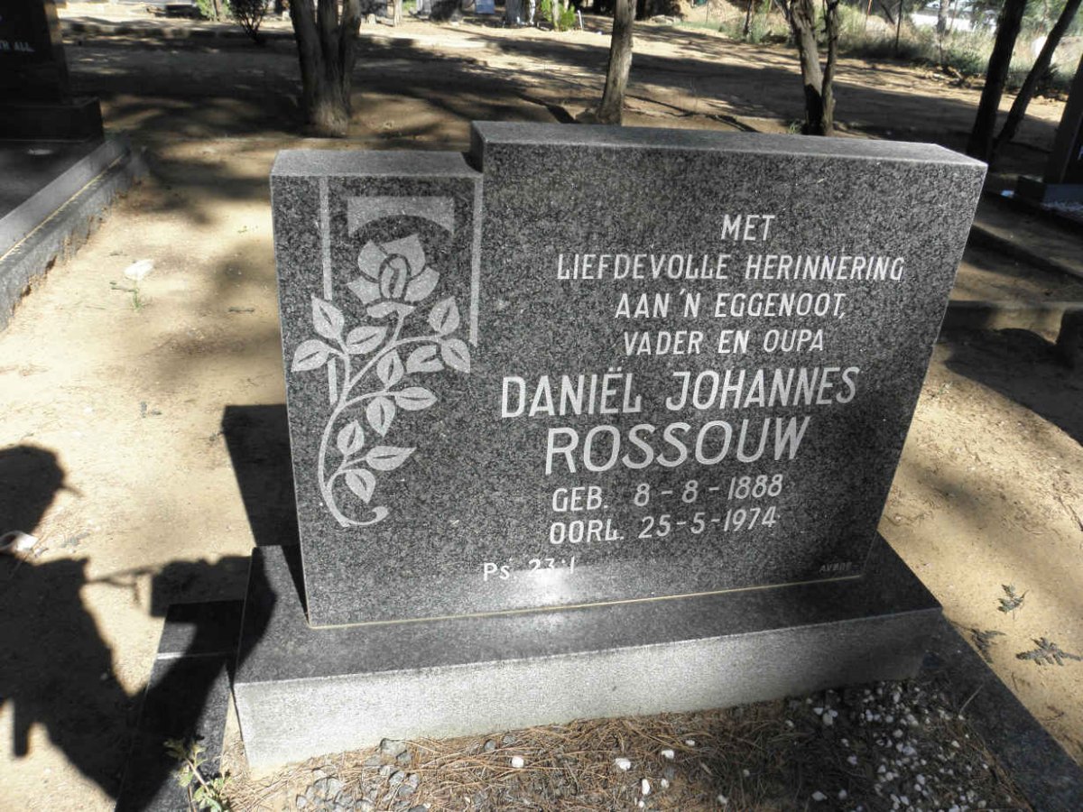 ROSSOUW Daniël Johannes 1888-1974
