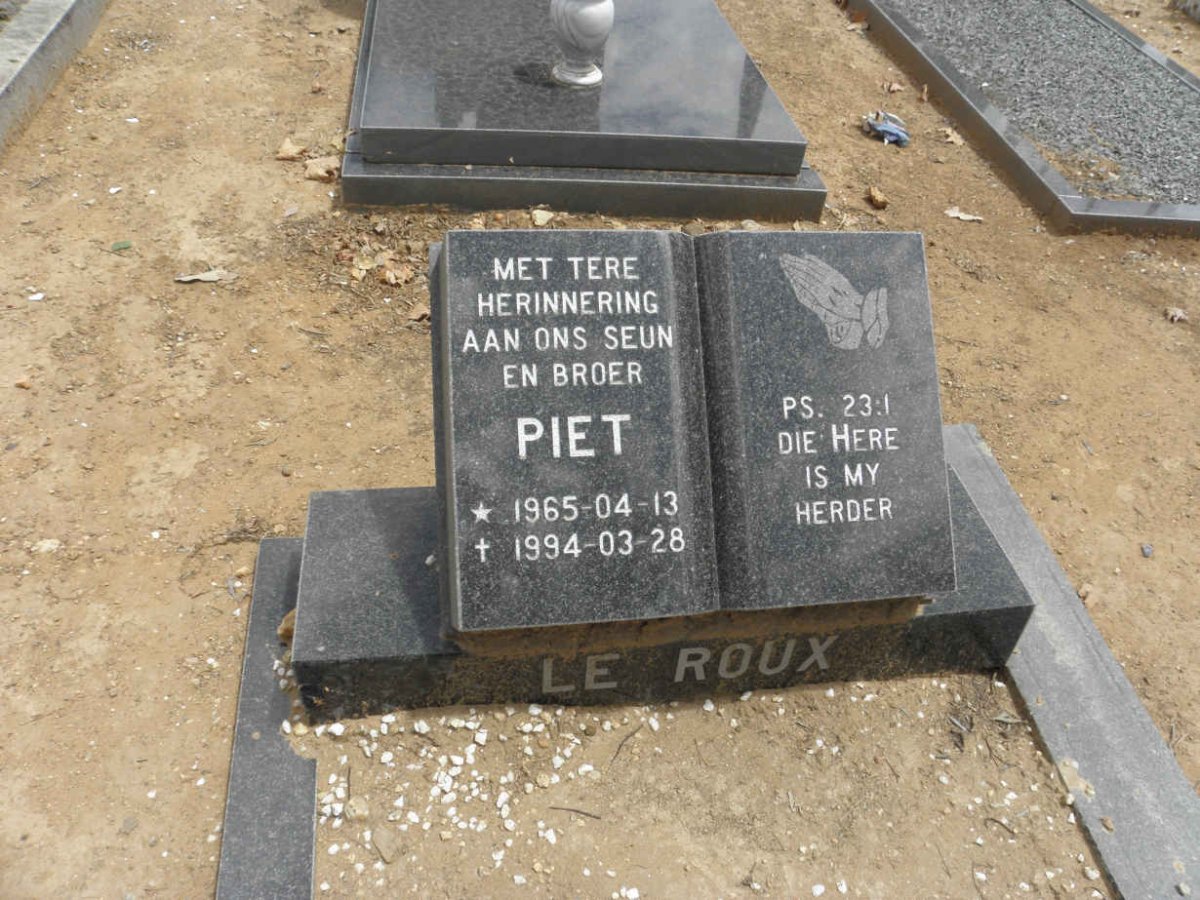 ROUX Piet, le 1965-1994