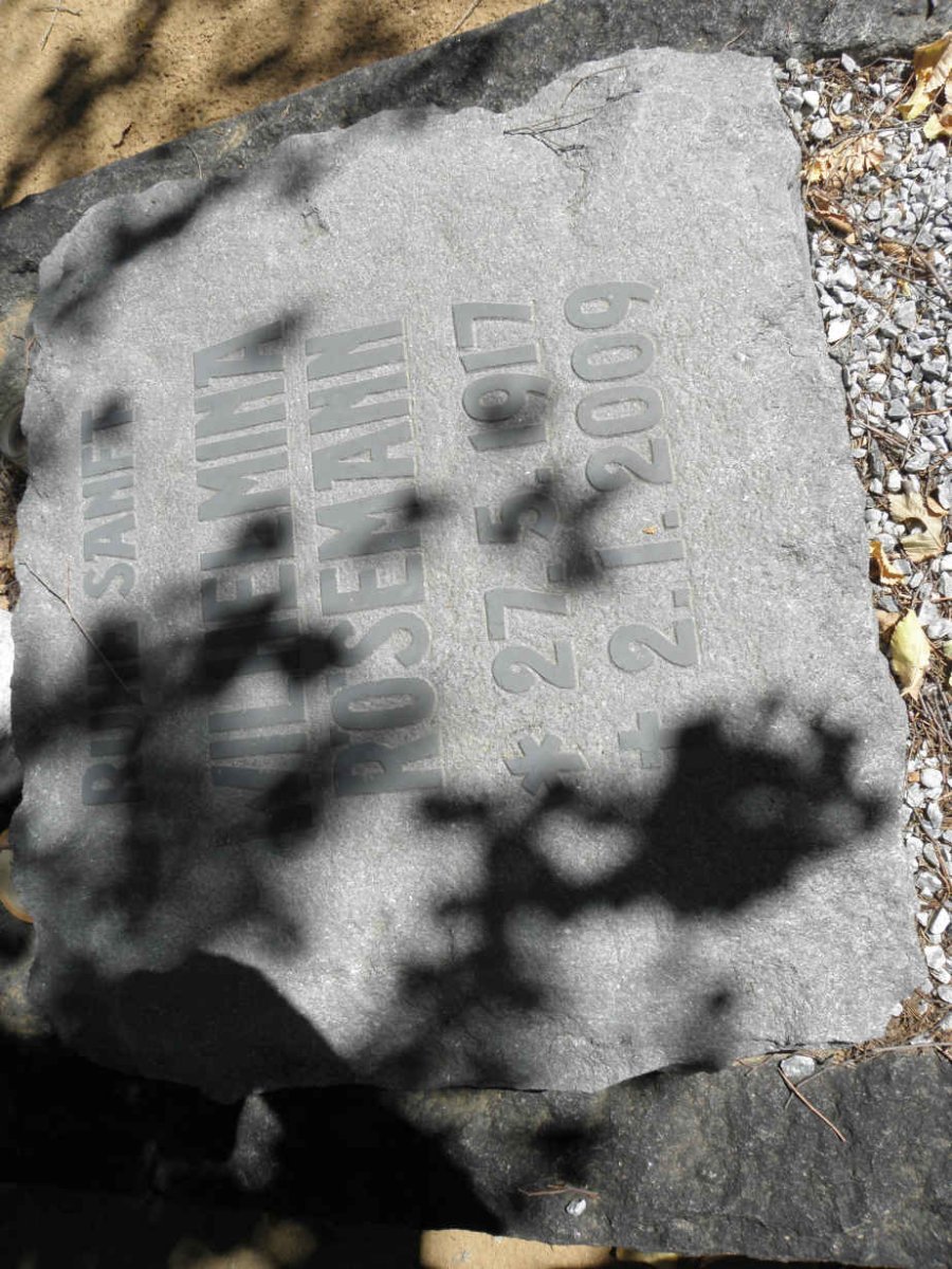 RÖSEMANN Wilhelmina 1917-2009