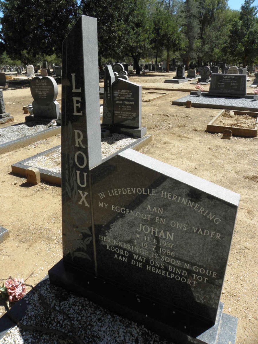 ROUX Johan, le 1937-1986