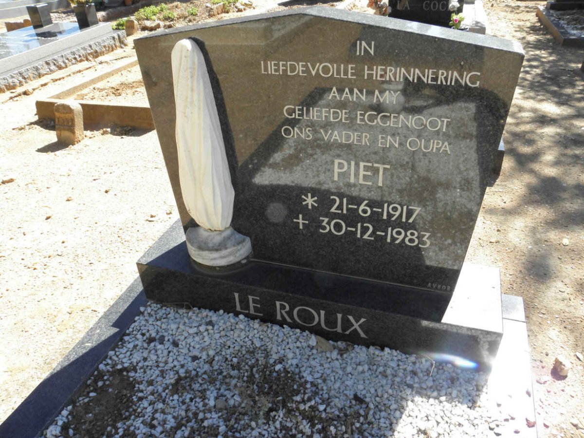 ROUX Piet, le 1917-1983