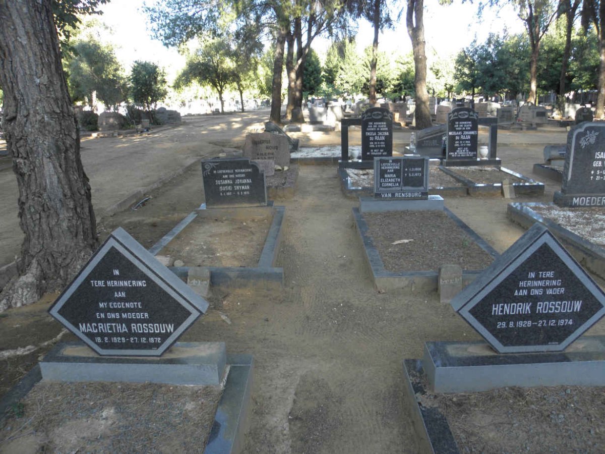 ROSSOUW Hendrik 1928-1974 :: ROSSOUW Magrietha 1929-1972