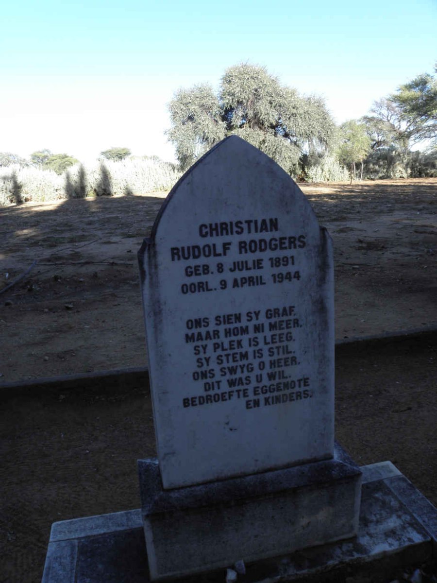 RODGERS Christian Rudolf 1891-1944