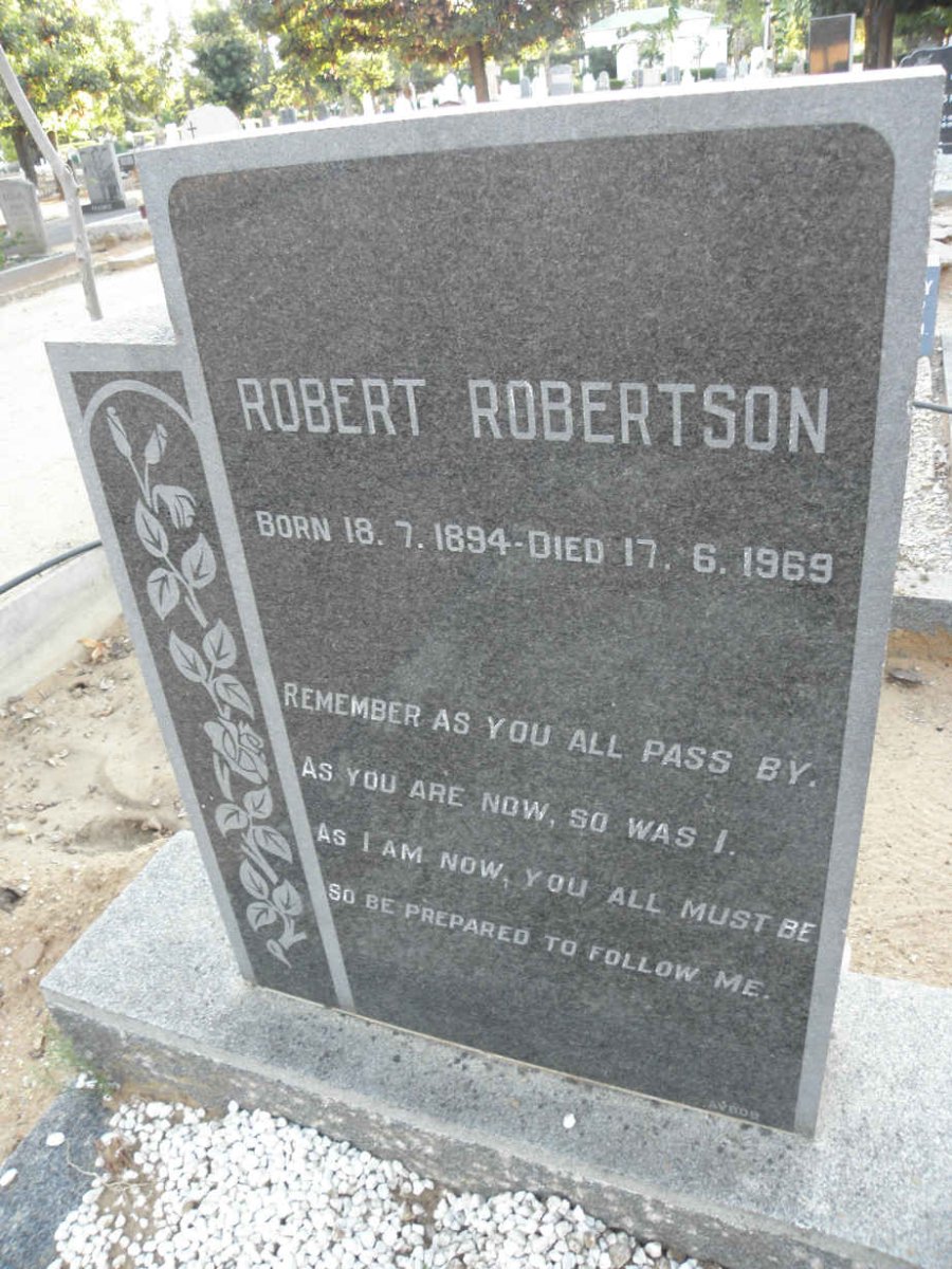 ROBERTSON Robert 1894-1969