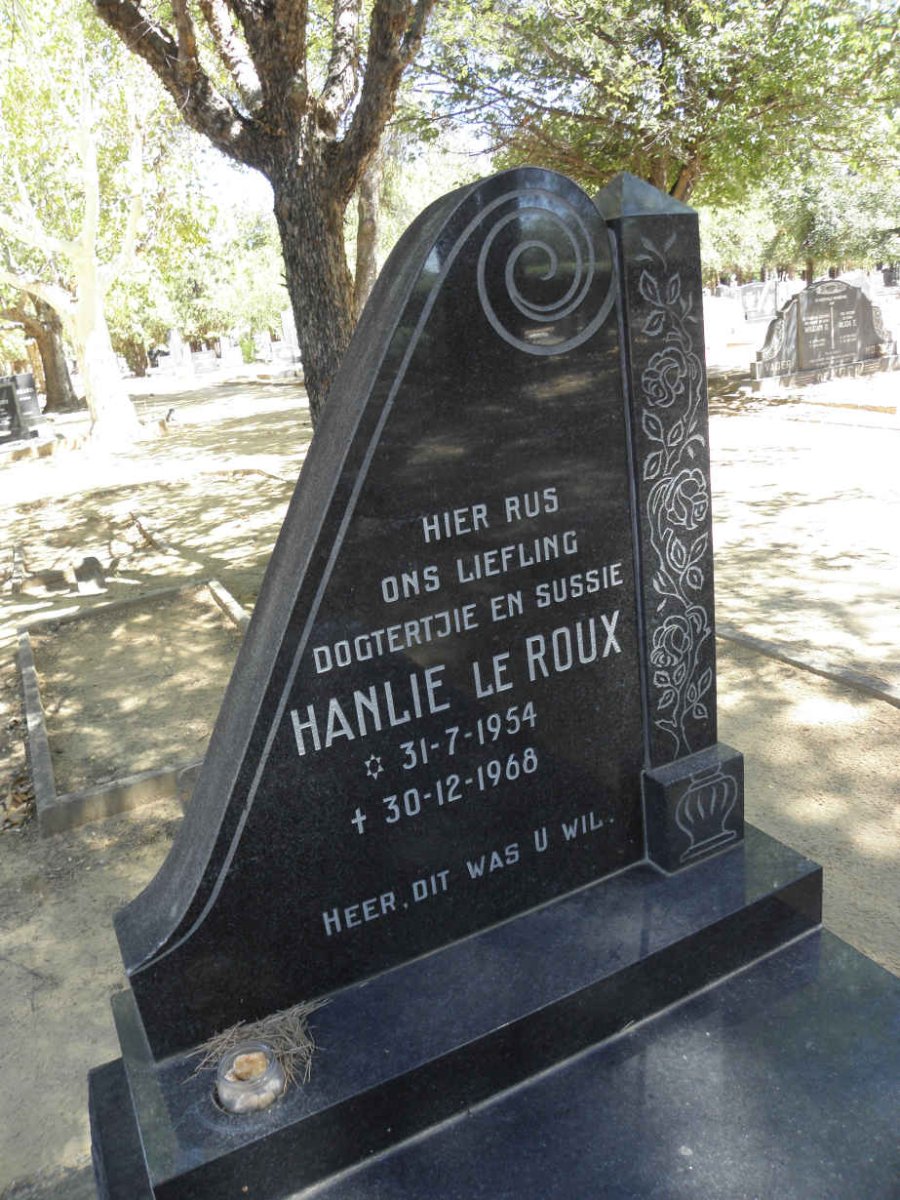ROUX Hanlie, le 1954-1968