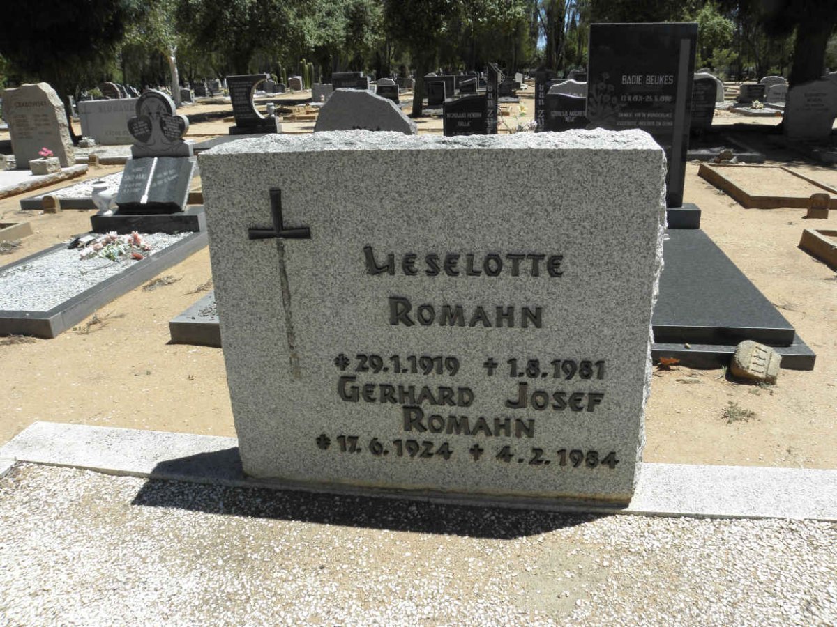 ROMAHN Gerhard Josef 1924-1984 &amp; Lieselotte 1919-1981