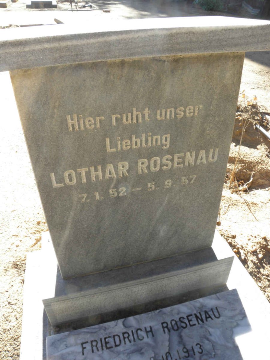 ROSENAU Lothar 1952-1957 :: ROSENAU Friedrich 1913-1986