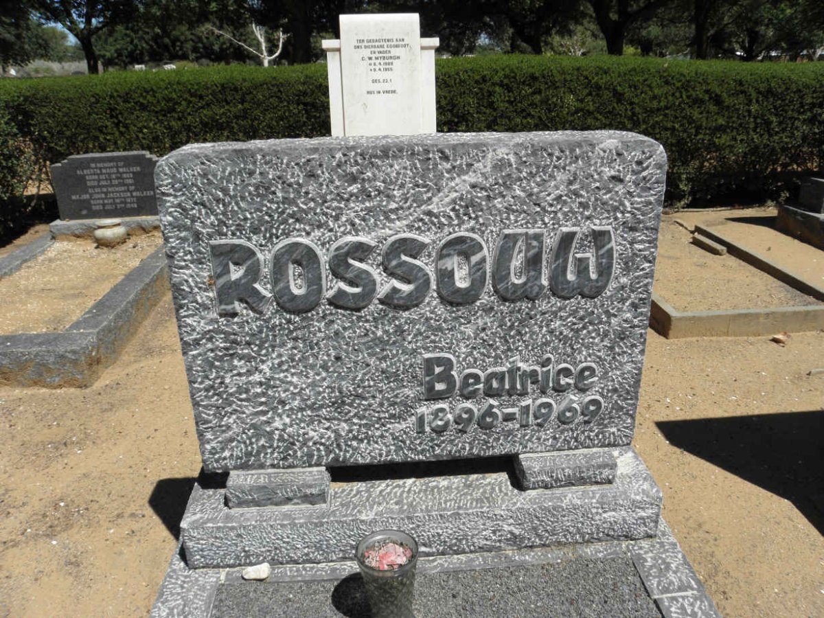 ROSSOUW Abr. Jac. 1891-1955 &amp; Beatrice 1896-1969