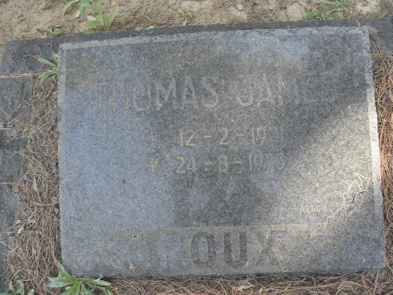 ROUX Thomas James 1921-1973