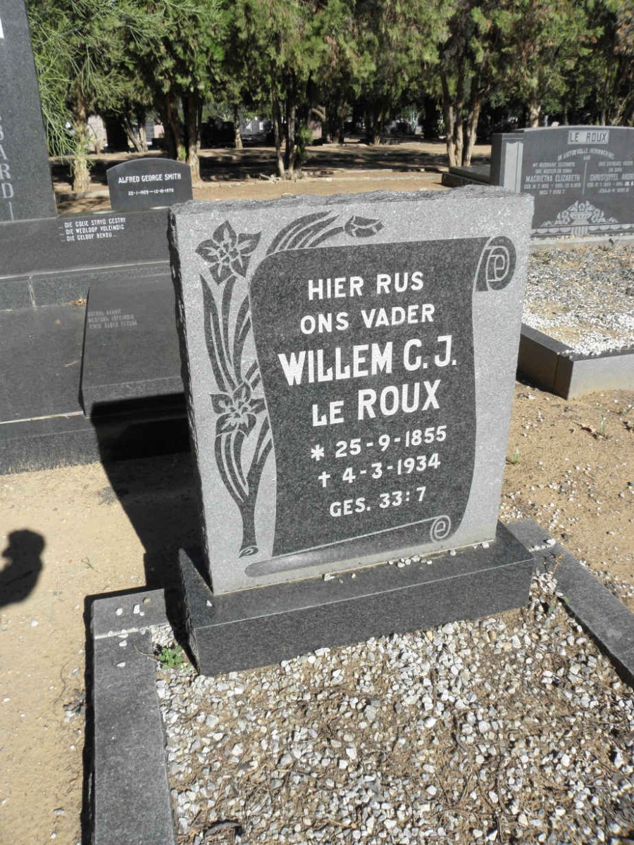 ROUX Willem C.J., le 1855-1934