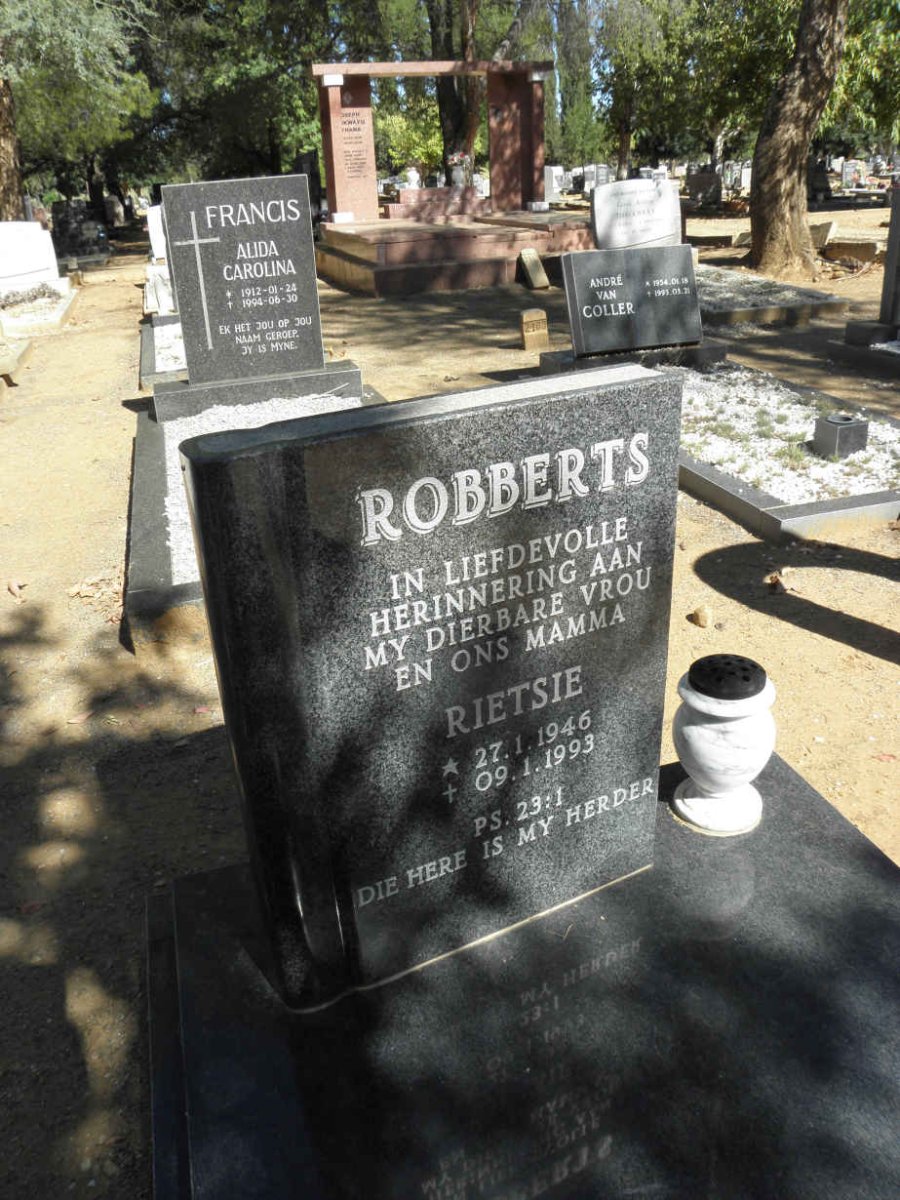ROBBERTS Rietsie 1946-1993