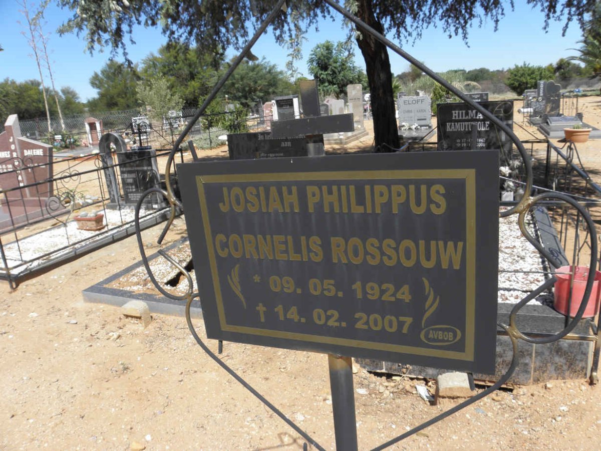 ROSSOUW Josiah Philippus Cornelis 1924-2007