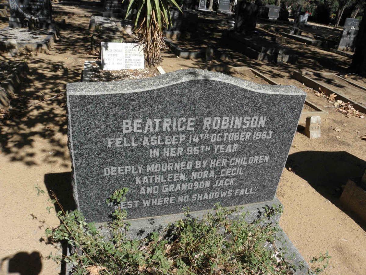 ROBINSON Beatrice -1963