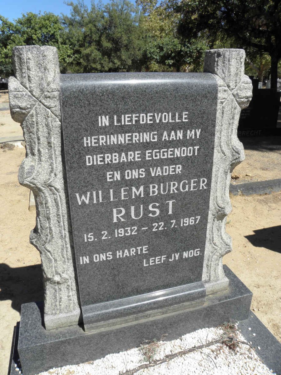 RUST Willem Burger 1932-1967