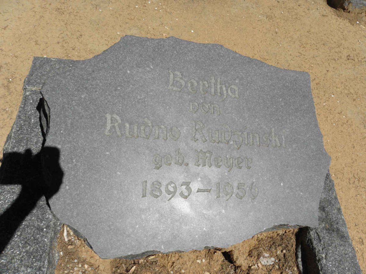 RUDNO RUDZINSKI Bertha, von nee MEYER 1893-1956