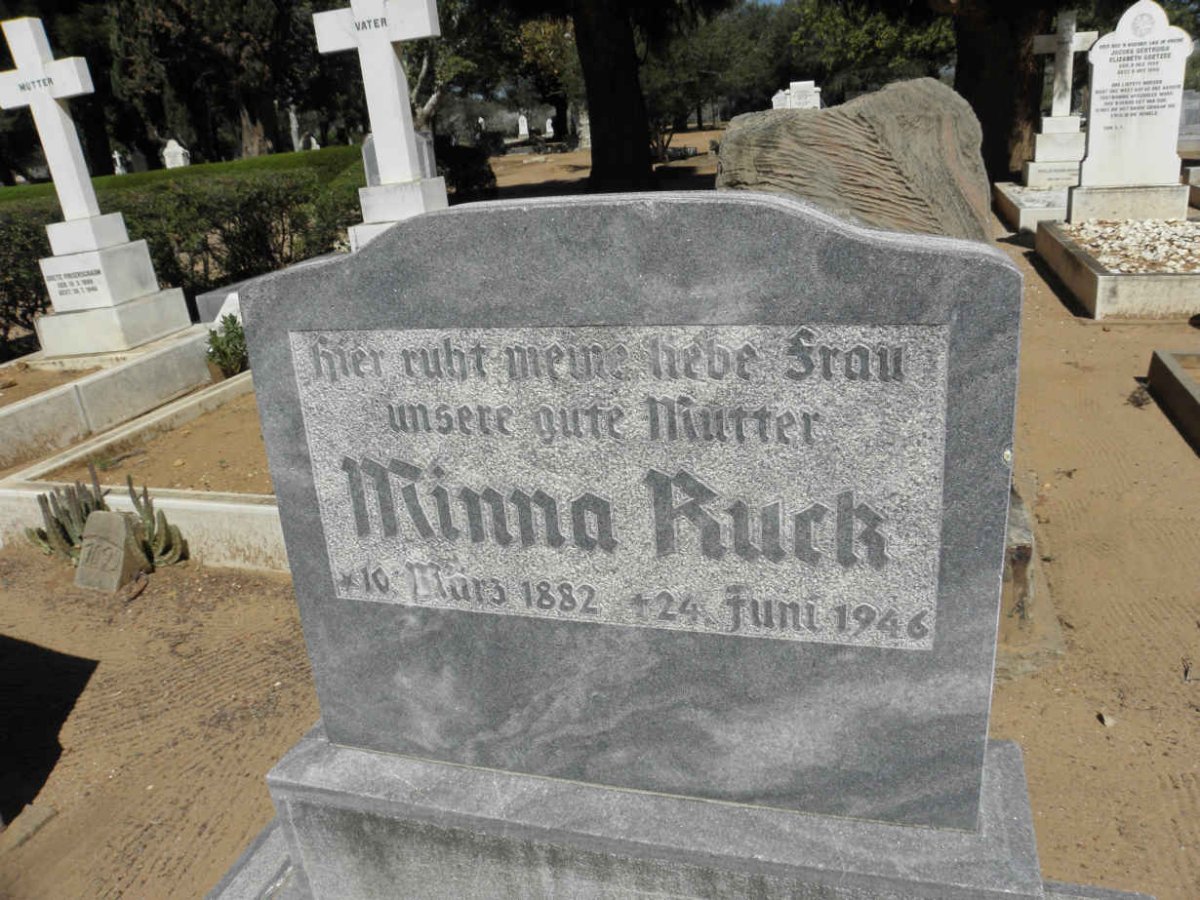 RUCK Minna 1882-1946