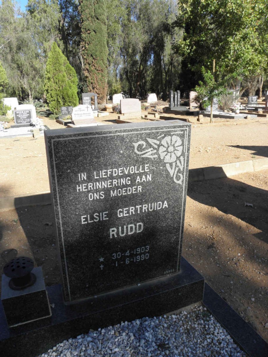 RUDD Elsie Gertruida 1903-1990