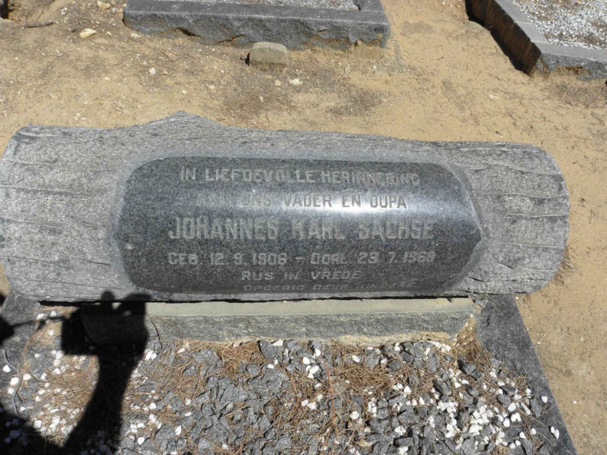 SACHSE Johannes Karl 1906-1968