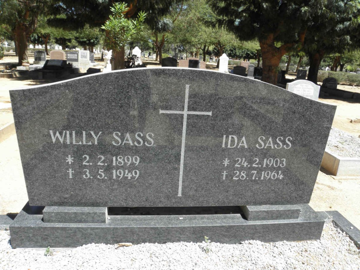 SASS Willy 1899-1949 &amp; Ida 1903-1964