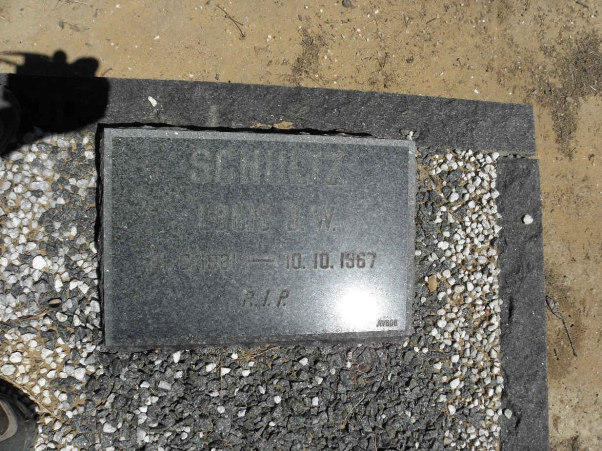 SCHULTZ Louis D.W. 1921-1967