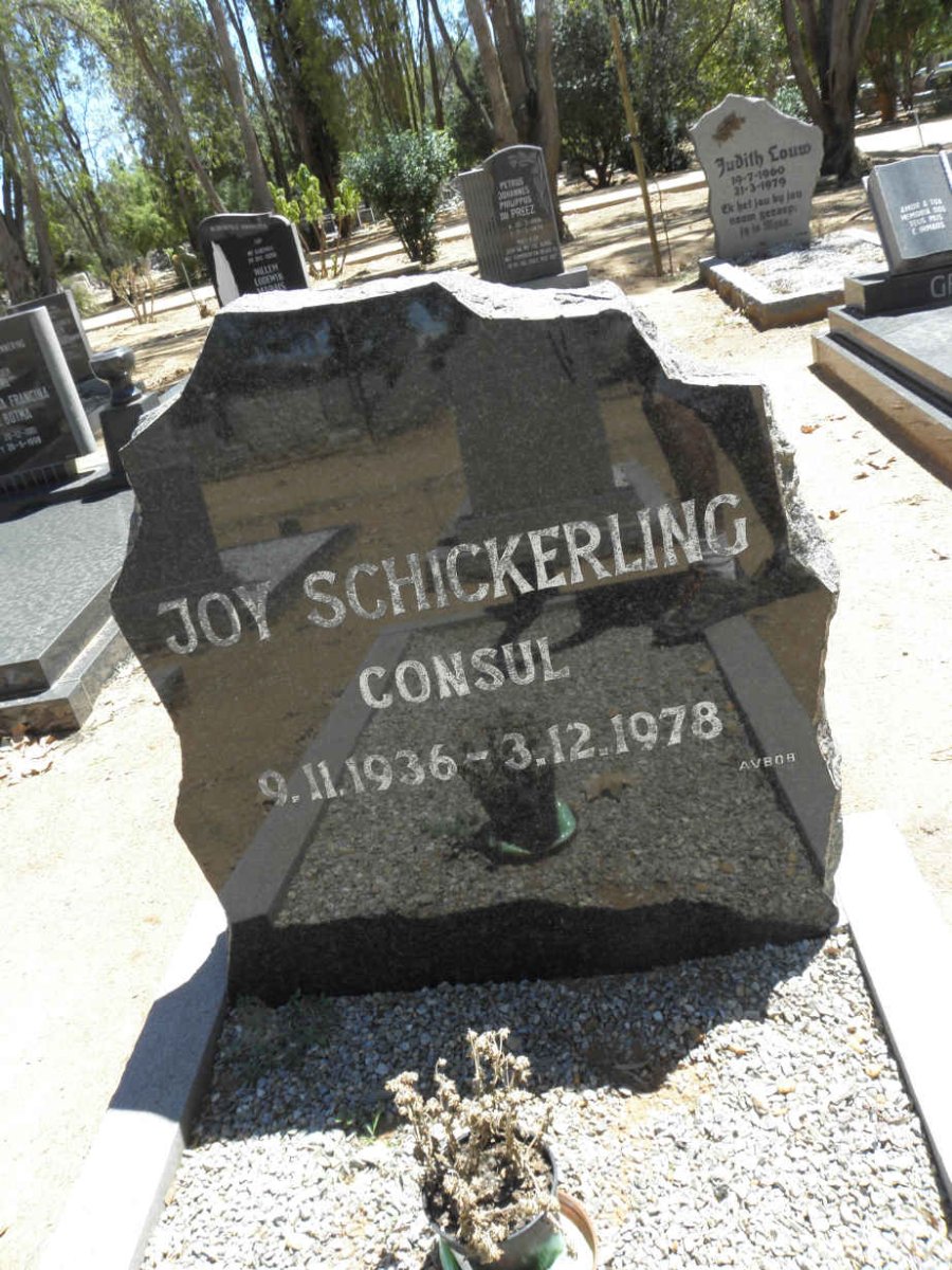 SCHICKERLING Joy 1936-1978