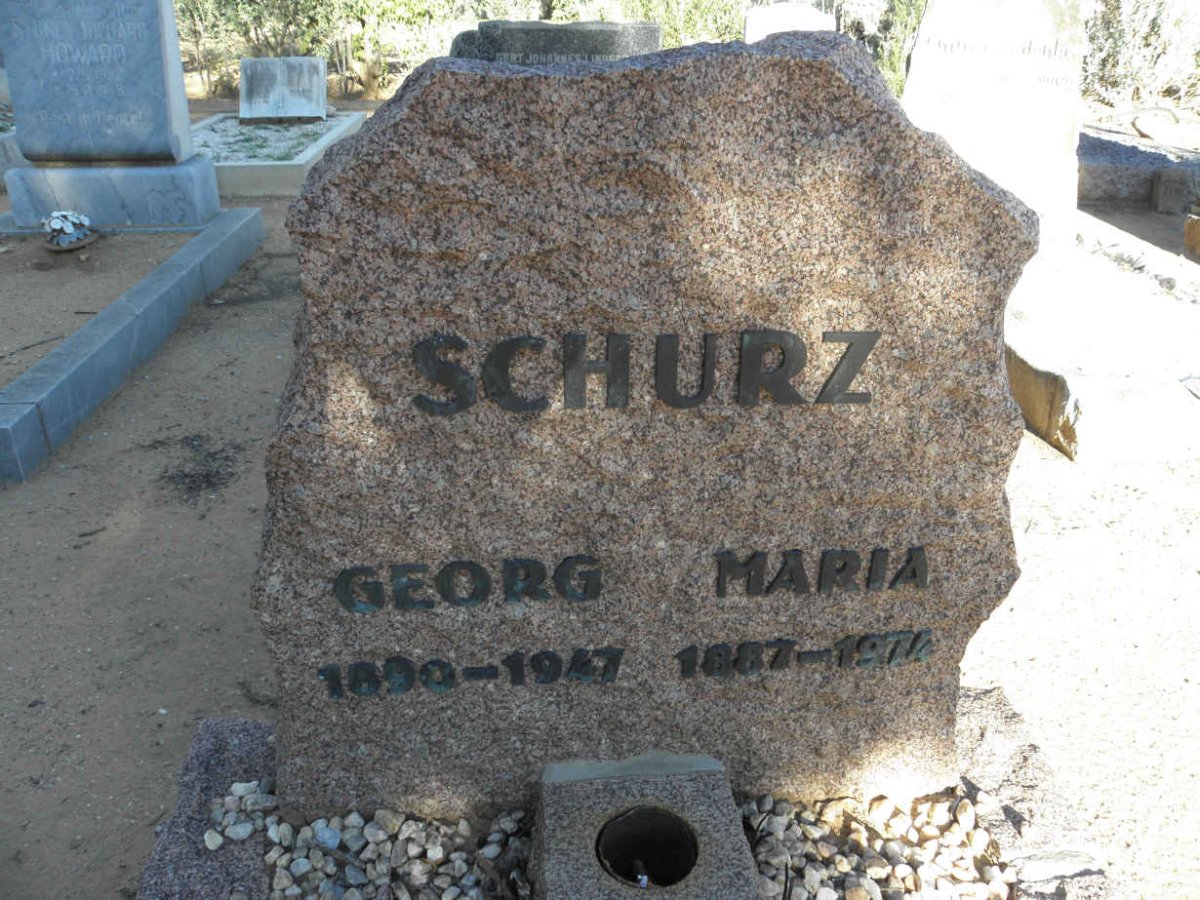 SCHURZ Georg 1890-1947 &amp; Maria 1887-1974