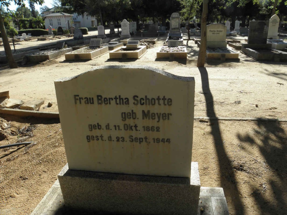 SCHOTTE Bertha nee MEYER 1862-1944